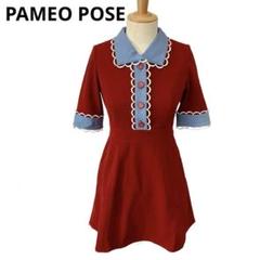 PAMEO　POSE　スカラップワンピース Sheer Check 2way Dress（ワンピース）｜PAMEO POSE