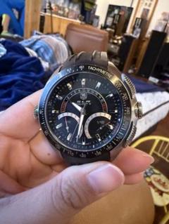 腕時計 Tag Heuer ジャンク ジャンク】TAG Heuer LINKクロノグラフ(青)Ω