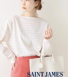 ⭐︎値下げ⭐︎ セントジェームス　薄ピンク　美品 2025年最新】saint james ピンクの人気アイテム - メルカリ