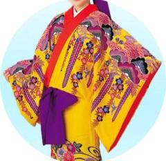 沖縄民族衣装（山吹色）　琉球衣装　琉装　ウチナー　島唄　紅型（びんがた）沖縄舞踊 m70471520023_1.jpg?1740220230