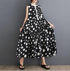大きいサイズ レディース ロング　ワンピース　春夏 秋 新品 ノースリーブ