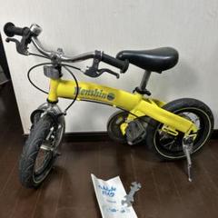 中古へんしんバイク イエロー 12インチ　説明書　工具　スタンド付き 中古へんしんバイク イエロー 12インチ 説明書 工具 スタンド