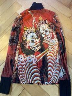 Vivienne Tamブッダ　パワーネットトップス90年代ビンテージ サイズ0 VIVIENNE TAM(ヴィヴィアンタム) ブッタプリント パワーネット