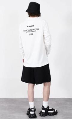 [未使用タグ付き]JIL SANDER ジルサンダー バックロゴ Tシャツ M