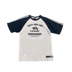 7SM4【TONY HANK】ラグランプリントTシャツ　ナンバリング古着used
