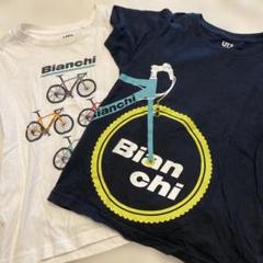 ユニクロ　Bianchi 自転車デザイン Tシャツ 2枚セット
