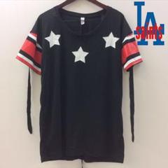 L.A.saints Tシャツ ビッグシルエット チュニック S ブラック