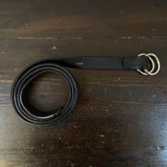 Aeta/OVAL RING BELT M(BLACK)