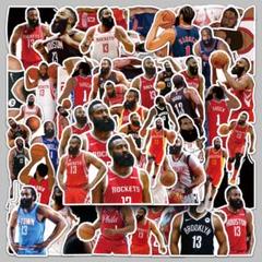50枚ジェームズ・ハーデン バスケ防水ステッカー　NBA選手ストリートヘルメットのサムネイル