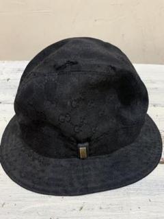 最安値 GUCCI グッチ GGパターン バケットハット グレー グッチ バケットハット ブラック GG柄パターン Lサイズ デニム