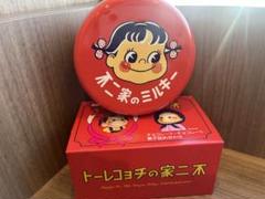 不二家 ペコちゃんミルキー缶✨ホーロー看板デザイン✨ - メルカリ