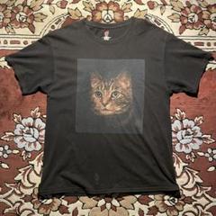 Hanes Cat Printed Tee キャットプリントフェードTシャツ