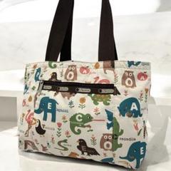 レスポートサック　アニマル　動物　ナイロン　トートバッグ　LeSportsac