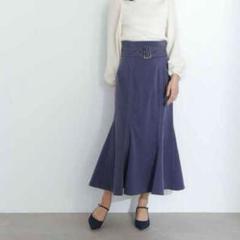 NATURAL BEAUTY BASIC バイカラーステッチマーメイドスカート