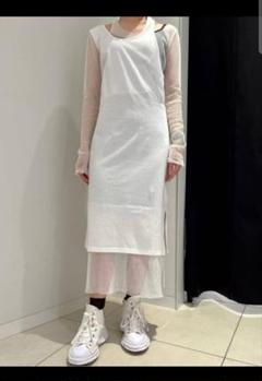 LIMI feu ロングワンピース ホワイト ドレス Village H＆T ドレス ワンピース レディース 刺繍 ロング