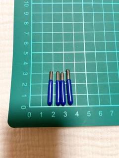 彫刻刀用替え刃 青 4本セット　ルーターツール　V形平らな底炭化PCB彫刻ビット