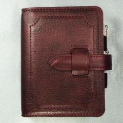 ボルドーのシステム手帳（B7判mini6穴BDφ19mm）NO.251812Gのサムネイル