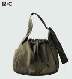 UNIQLO - ユニクロC ソフトパフィーショルダーバッグ ブラック