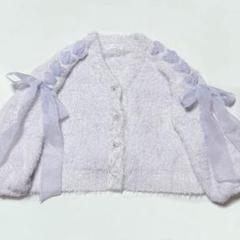 SNIDEL HOME ルームウェア リボンカーディガン ラベンダー ハロウィン SNIDEL HOME ルームウェア リボンカーディガン ラベンダー