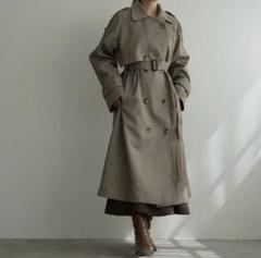 タグ付き未使用】leema ルエマ check over coat ブラウン - メルカリ