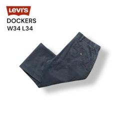 LEVI'S DOCKERSドッカーズワークチノパン34×34 ネイビー