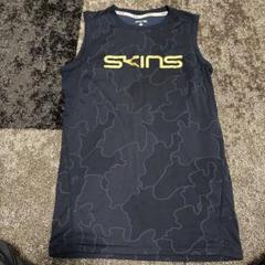 SKINS 迷彩柄 タンクトップ ネイビー