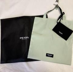 PRADA プラダ ビューティー トートバッグ ブラック グリーン