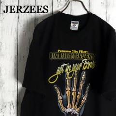 2002年 パナマシティフライヤーズ 骨 ボーンイラスト ピッグプリントTシャツ