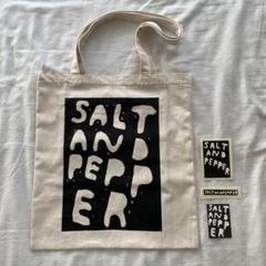 Salt and Pepper - Logo Tote ステッカー付き