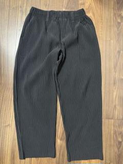 ⭐︎超希少　高級品　オムプリッセイッセイミヤケ　スリット　プリーツパンツ　ブラック ISSEY MIYAKE イッセイミヤケ HOMME PLISSE オムプリッセ 22SS