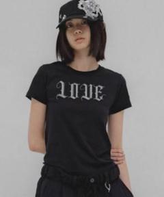 daisuke tanaka LOVE刺繍Tシャツ 黒ダイスケタナカ - メルカリ