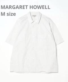 【新品未使用】マーガレットハウエル チェック柄 半袖シャツ COTTON LINEN CHECK SHIRT | MARGARET HOWELL（マーガレット