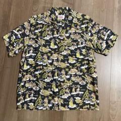 ☆90s LEVI'S リーバイス 日本製　フラガール柄　レーヨンアロハシャツ☆