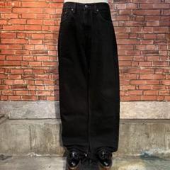 USA古着 Levis 505 38×34ブラックデニムパンツ ワイド アメカジ