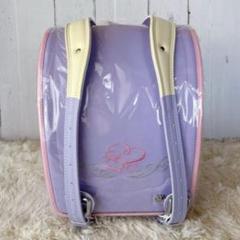 ランドセル むらさき 女の子 軽量 【新品】メーカー直販 透明カバー付き