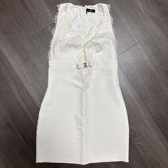ELISABETTA FRANCHI ミニドレス　ワンピース　ホワイト　レース