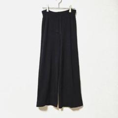 美品★【SELECT MOCA】ガウチョパンツ ウエストゴム ブラック (F)