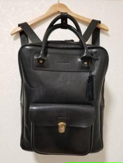 アナロジコ カストーロリュック ブラウン レザー ビジネスバッグ アナロジコ カストーロリュック ブラウン レザー ビジネスバッグ