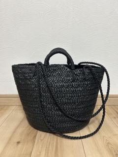 アエタ　aeta レザーバッグ　カゴバック　トート　ブラック Aeta アエタ カウレザー バスケット バッグ Sサイズ “BASKET S