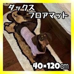 ラグ ミニチュアダックス チョコタン マット 犬 ダックスフンド フロアマット