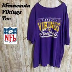 【B59】NFLミネソタ・バイキングス　チームビッグロゴプリントTee