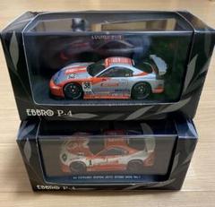 EBBRO エブロ P-4 au CERUMO SUPRA 2台セット JGTC 1/43 Ebbro P4 Jgtc 2002 Au Cerumo Supra 1 Ebro Toyota Toms