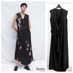最終お値下げ　Y's ワイズ　ロングワンピース　ベルト　ノースリーブ