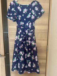 JILL STUART 花柄ドット 半袖ワンピース サイズ2
