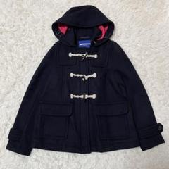美品 バーバリーブルーレーベル ダッフルコート ショート ジップアップ ネイビー 2025年最新】BURBERRY BLUE LABEL 着丈：ショート レディース
