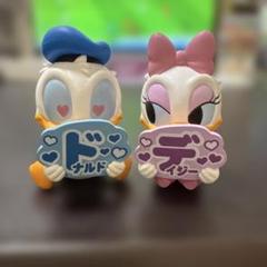 【美品】ドナルド・ダックとデイジー・ダック マスコット（小）
