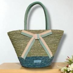 トッカ TOCCA KNOT IN HEART BASKET かごバッグ （ベージュ系