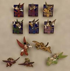 東京ディズニーランド 2001年 カウントダウン ピンバッジ 9点
