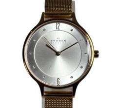 【美品】SKAGEN スカーゲン SKW2151 レディース シルバー文字盤