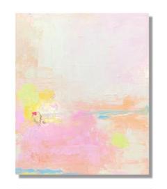 絵画油絵原画抽象画北欧桜パステルカラーアートインテリアF8